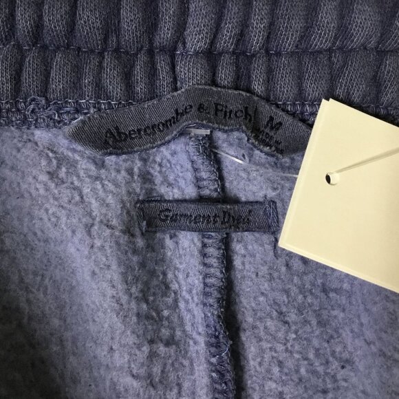 ABERCROMBIE & FITCH Women Navy Lounge Shorts Elastic Waist Soft Pockets NWT - Picture 7 of 9